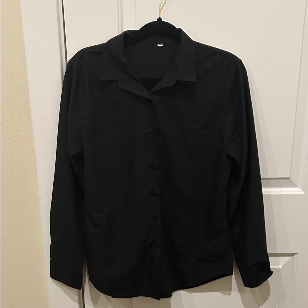Classic Black Button-Up Shirt